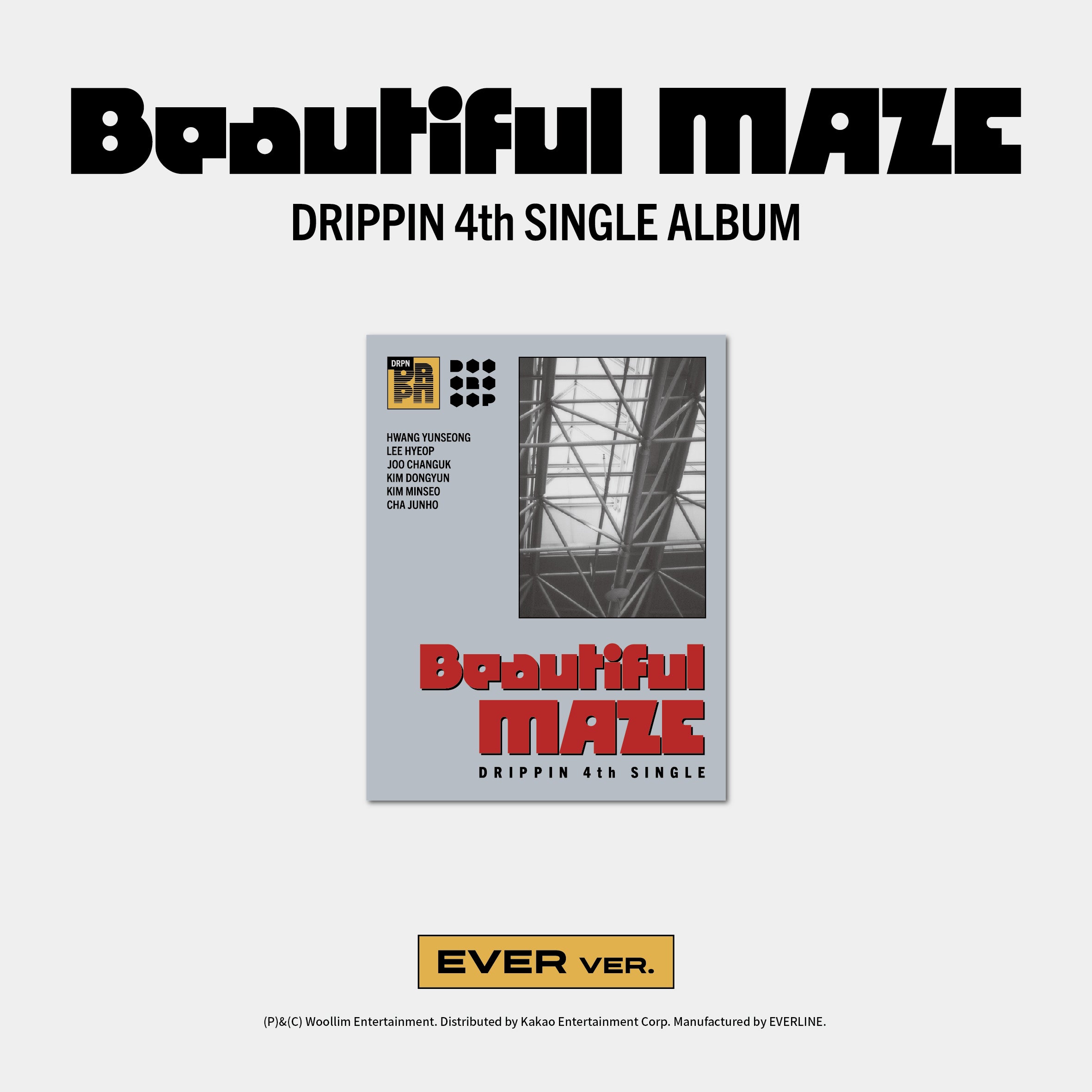 DRIPPIN - 4TH SINGLE ALBUM [Beautiful MAZE] EVER Ver. Kpop Album - Kpop Wholesale | Seoufly
