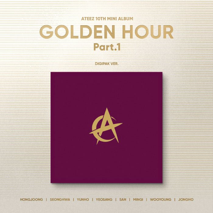 ATEEZ - 10TH MINI ALBUM [GOLDEN HOUR : Part.1] DIGIPAK Ver. Kpop Album - Seoulfy