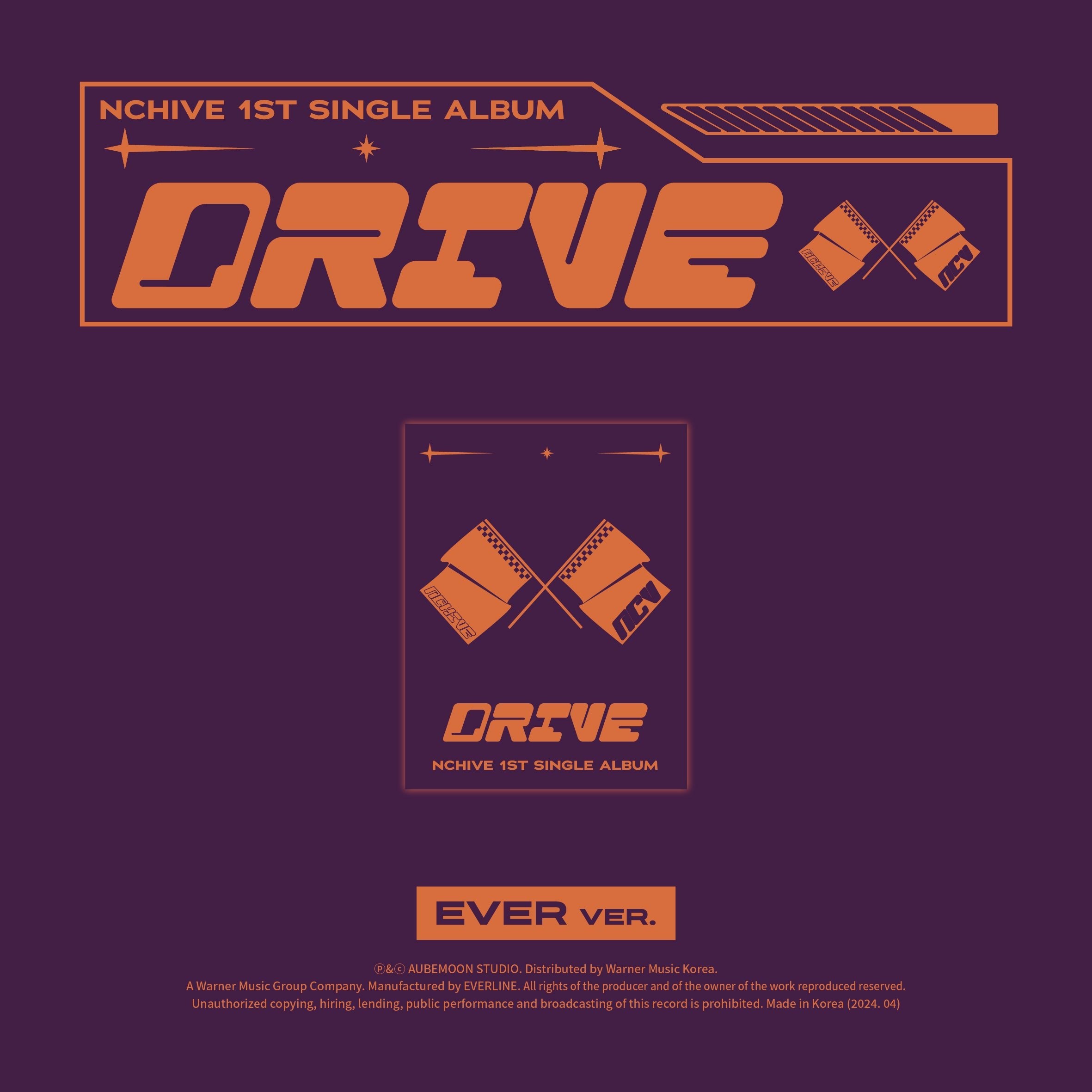 NCHIVE - 1ST SINGLE ALBUM [DRIVE] EVER MUSIC ALBUM Ver. Kpop Album - Kpop Wholesale | Seoufly