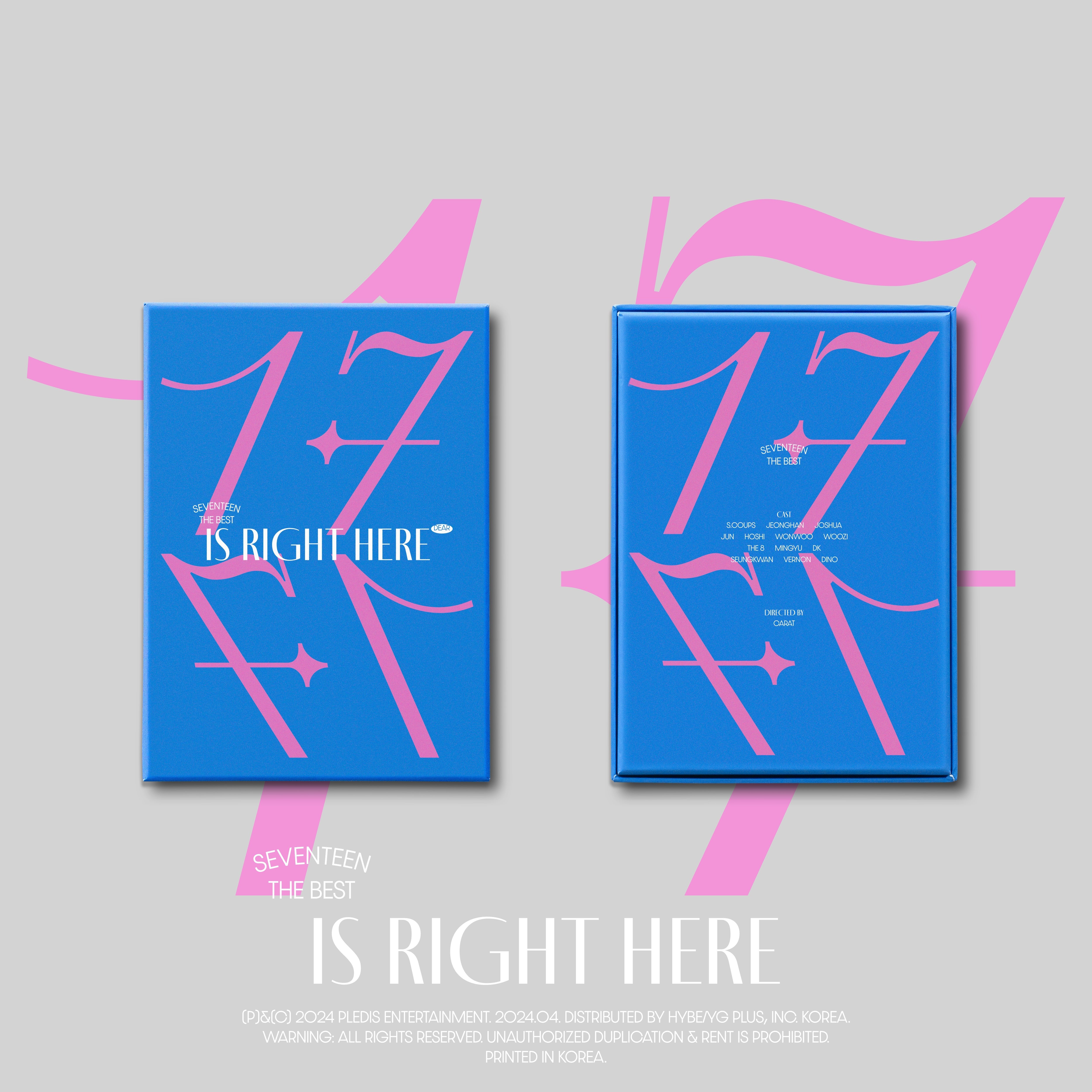 SEVENTEEN - BEST ALBUM [17 IS RIGHT HERE] (DEAR Ver.) Kpop Album - Kpop Wholesale | Seoufly