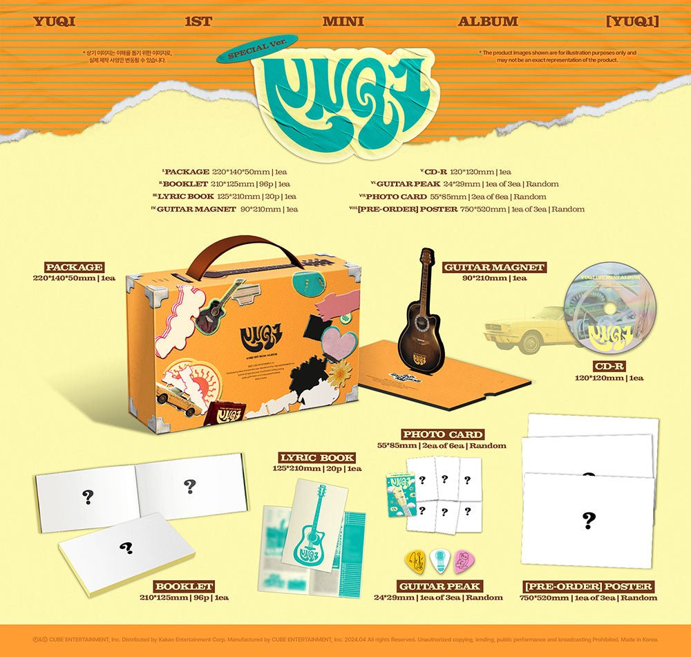 YUQI - 1ST MINI ALBUM [YUQ1] SPECIAL Ver. Kpop Album - Kpop Wholesale | Seoufly