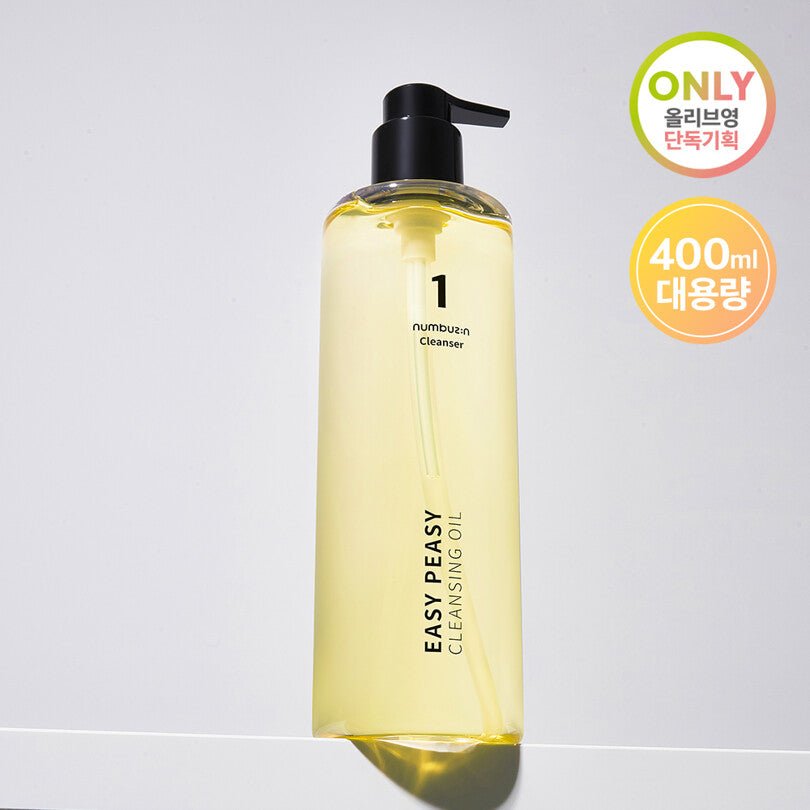 numbuzin No. 1 Easy Peasy Cleansing Oil 400mL Jumbo Size - Kpop Wholesale | Seoufly