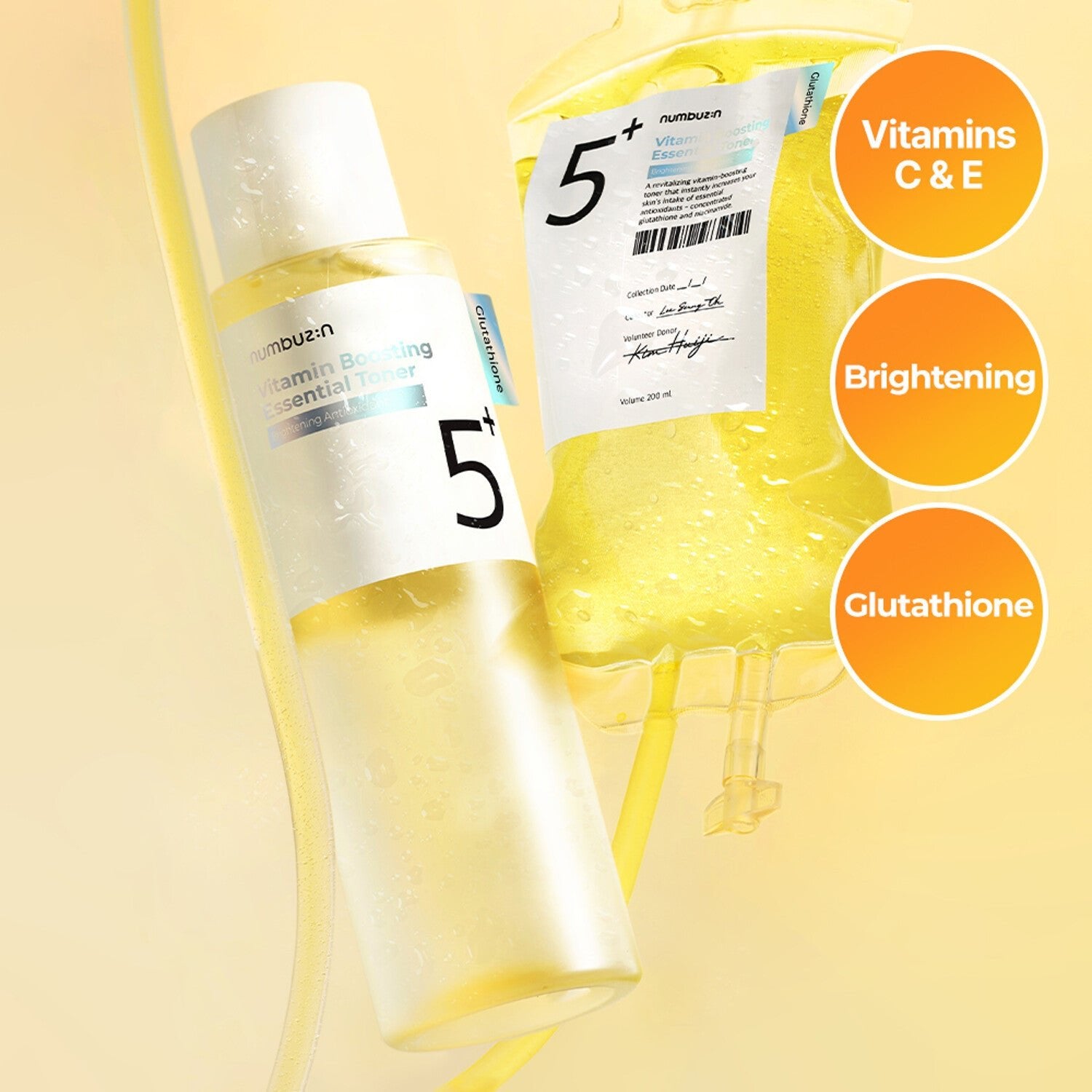 numbuzin No. 5 Vitamin Boosting Essential Toner 200mL - Kpop Wholesale | Seoufly