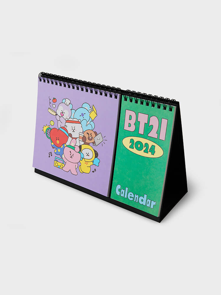BT21 2024 Season's Greetings Desk Calendar Office - Kpop Wholesale | Seoufly