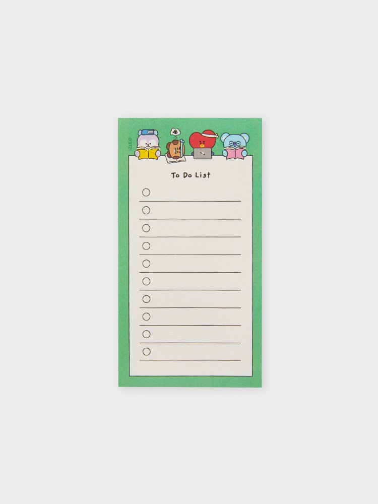 BT21 2024 Season's Greetings To-Do List Notepad Office - Kpop Wholesale | Seoufly
