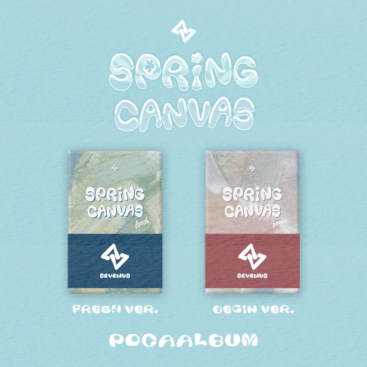 SEVENUS - 1ST MINI ALBUM [SPRING CANVAS] POCAALBUM Kpop Album - Kpop Wholesale | Seoufly