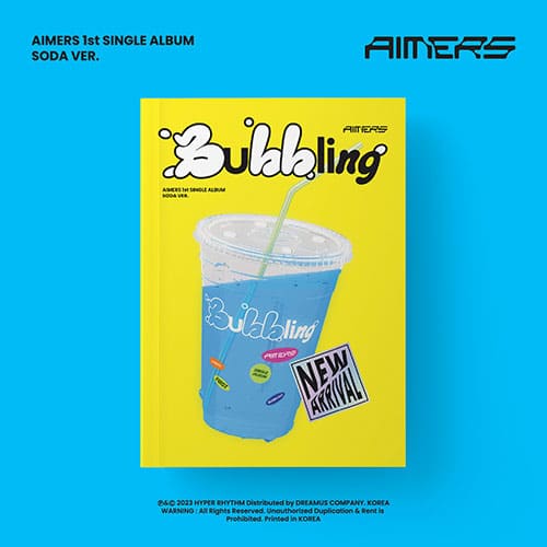 AIMERS - 1ST SINGLE ALBUM [BUBBLING] SODA Ver. Kpop Album - Kpop Wholesale | Seoufly
