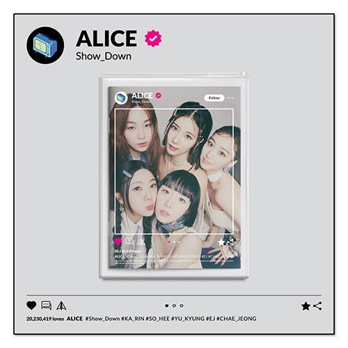 ALICE - SINGLE ALBUM [SHOW DOWN] Kpop Album - Kpop Wholesale | Seoufly
