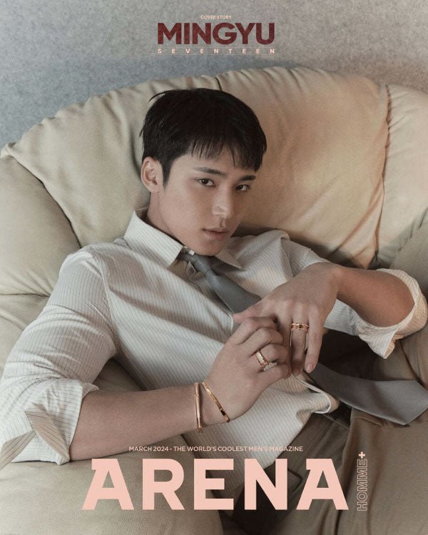 ARENA HOMME+ [2024, March] - COVER : SEVENTEEN MINGYU Magazine - Kpop Wholesale | Seoufly