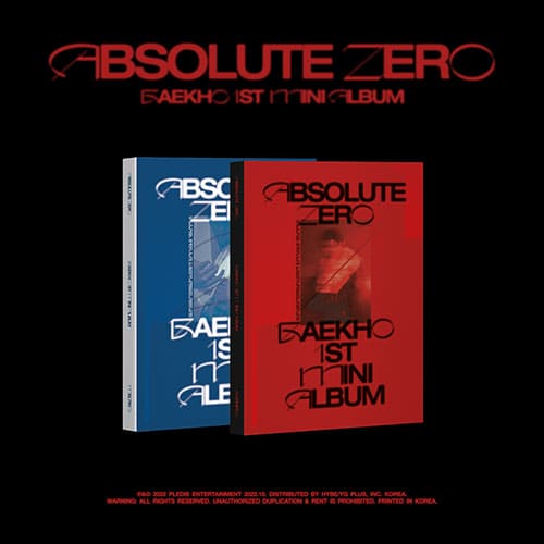 BAEKHO - 1ST MINI ALBUM [ABSOLUTE ZERO] Kpop Album - Kpop Wholesale | Seoufly