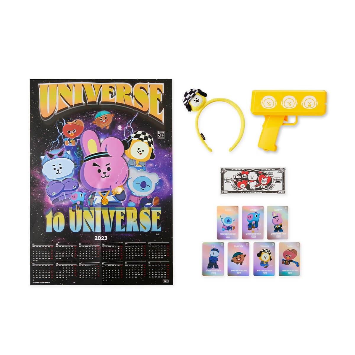 BT21 CHIMMY 5th Anniversary Season's Greetings Package Toys - Kpop Wholesale | Seoufly