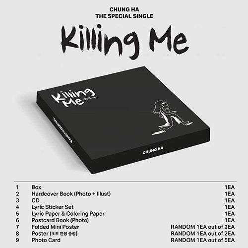 CHUNG HA - KILLING ME [THE SPECIAL SINGLE] Kpop Album - Kpop Wholesale | Seoufly