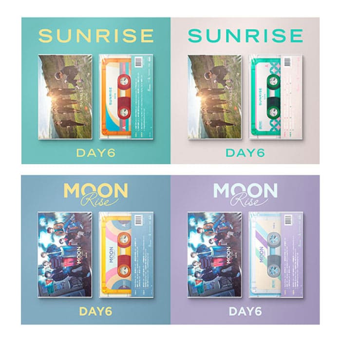 DAY6 - 2ND ALBUM [SUNRISE] / [MOONRISE] CASSETTE TAPE Ver. Kpop Album - Kpop Wholesale | Seoufly
