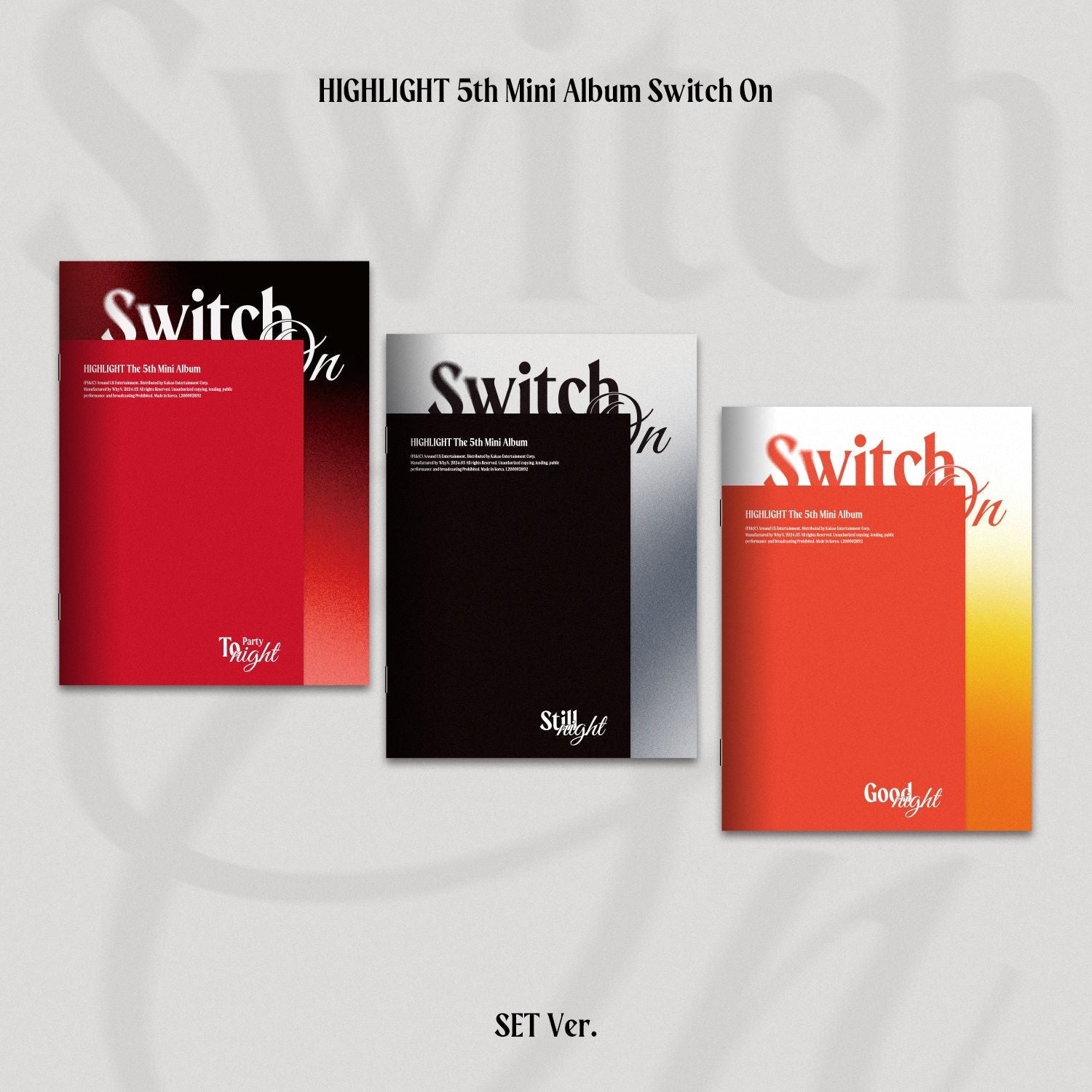 HIGHTLIGHTS - THE 5TH MINI ALBUM [SWITCH ON] Kpop Album - Kpop Wholesale | Seoufly