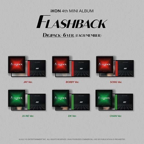 iKON - FLASHBACK [4th MINI ALBUM] DIGIPACK Ver. Kpop Album - Kpop Wholesale | Seoufly