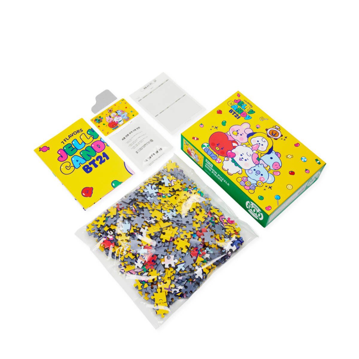 BT21 BABY Jelly Candy Jigsaw Puzzle 500 Pcs Toys - Kpop Wholesale | Seoufly