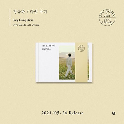 JUNG SEUNG HWAN - FIVE WORDS LEFT UNSAID Kpop Album - Kpop Wholesale | Seoufly