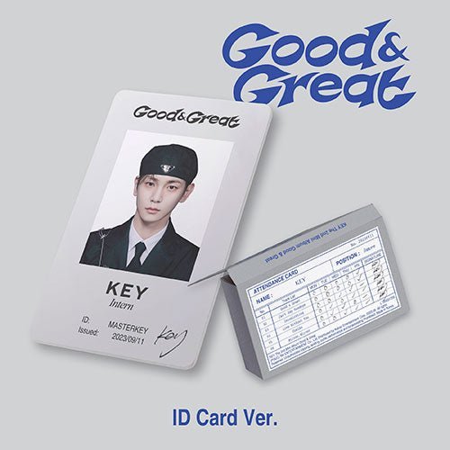 KEY - 2ND MINI ALBUM [Good & Great] ID CARD Ver. (SMART ALBUM) Kpop Album - Kpop Wholesale | Seoufly