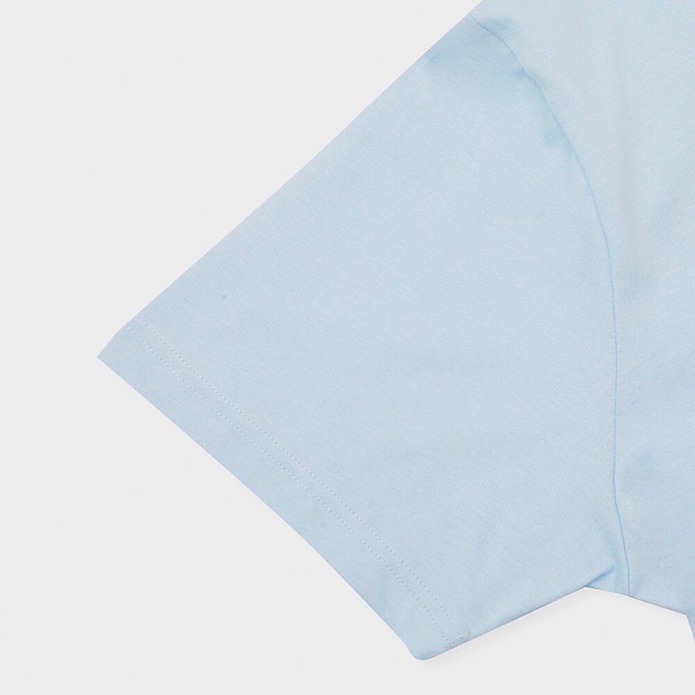 NewJeans Get Up Short Sleeve T-Shirt (Blue) Apparel - Baro7