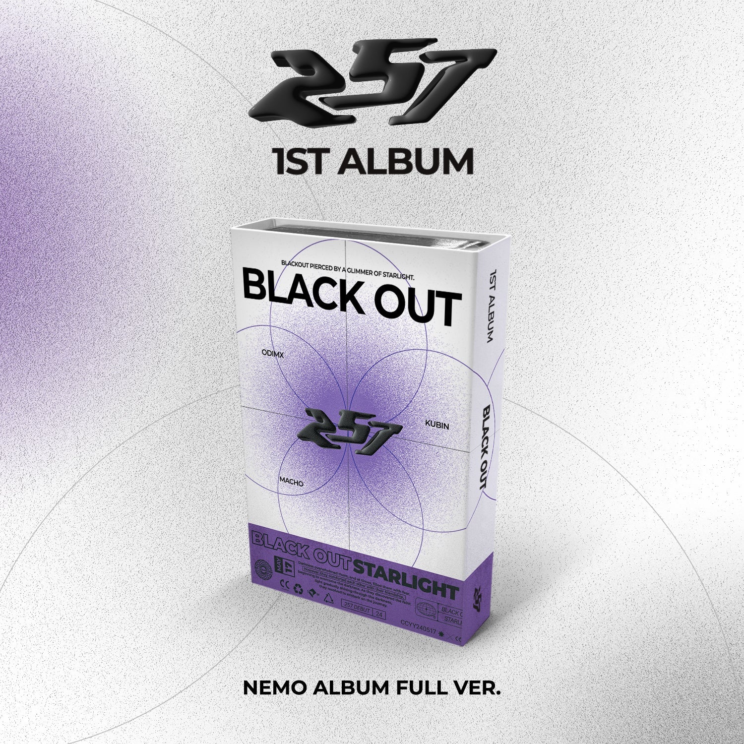 257 - 1ST ALBUM [BLACK OUT] Nemo Album Full Ver.