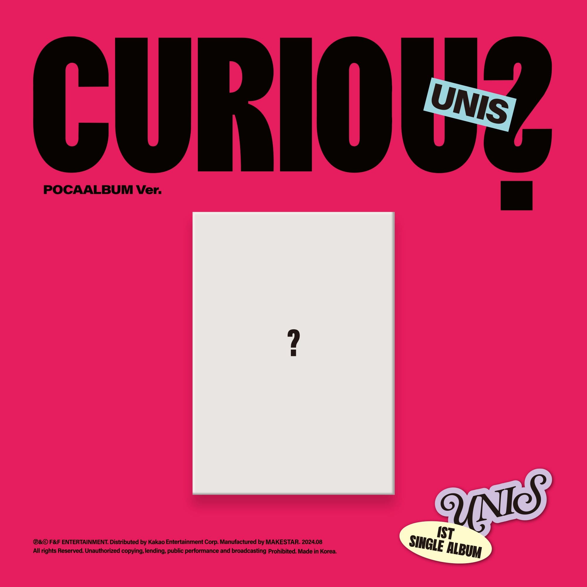 UNIS- 1st Single Album [CURIOUS] Pocaalbum Ver.