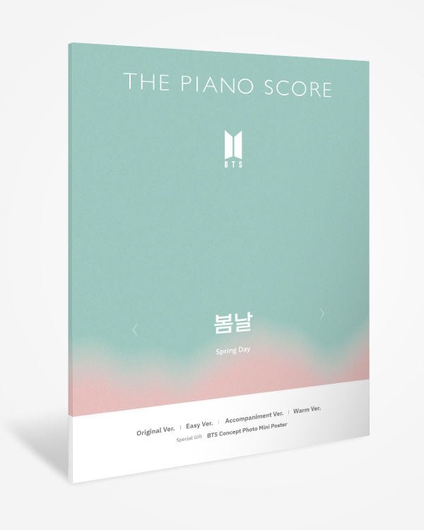 THE PIANO SCORE : BTS (방탄소년단) '봄날 (Spring Day)' Score Book - Kpop Wholesale | Seoufly