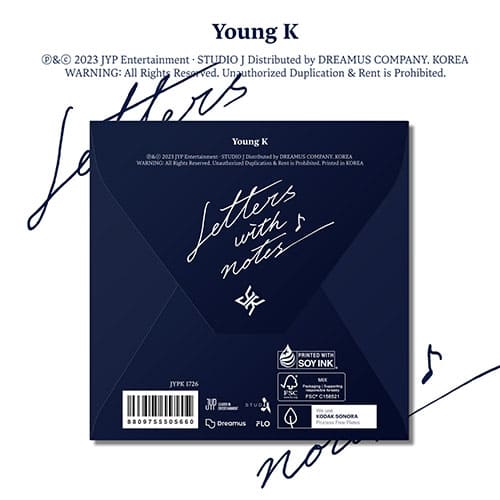 Young K - [LETTERS WITH NOTES] DIGIPACK Ver. Kpop Album - Kpop Wholesale | Seoufly